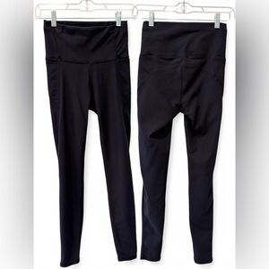 Industry High-Rise Black Leggings – Size P/S - Ribbed